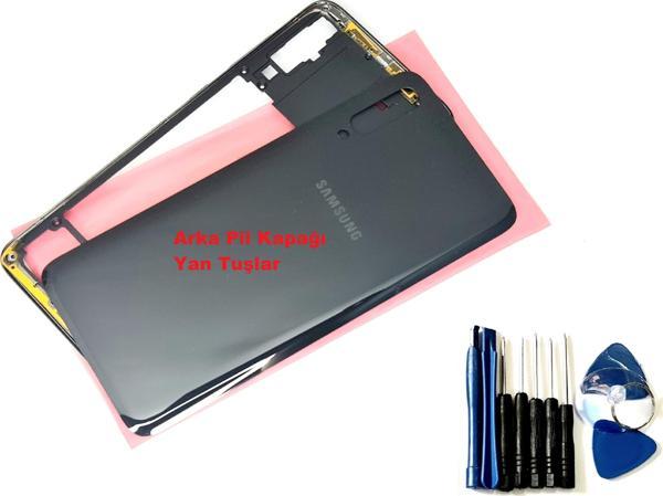 Tkgz Samsung Galaxy A70 A705 ORJ kasa Arka Pil Kapağı Siyah - Image 1