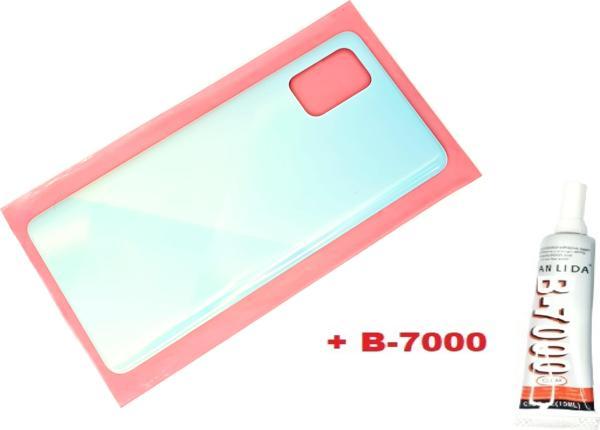 Tkgz Samsung Galaxy A71 A715 Arka Pil Batarya Kapağı (B-7000) MAVİ - Image 1