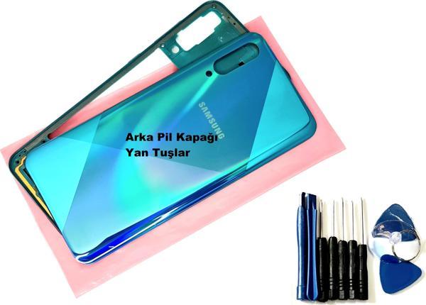 Tkgz Samsung Galaxy A50S A507 KASA Arka Pil Batarya Kapağı (TAMİR SETİ) YEŞİL - Image 1