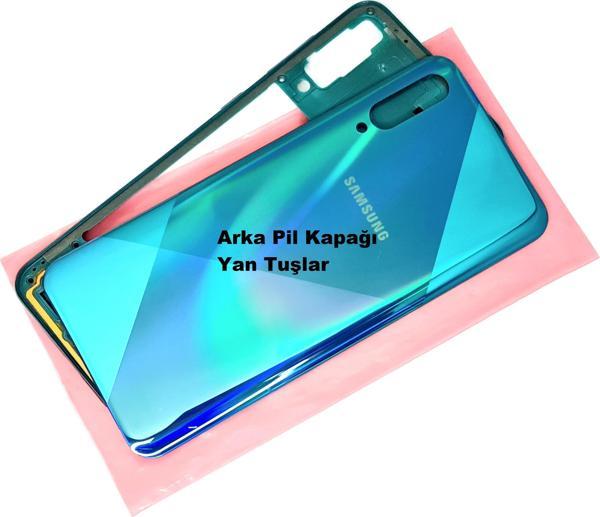Tkgz Samsung Galaxy A50S A507 kasa Arka Pil Batarya Kapağı YEŞİL - Image 1
