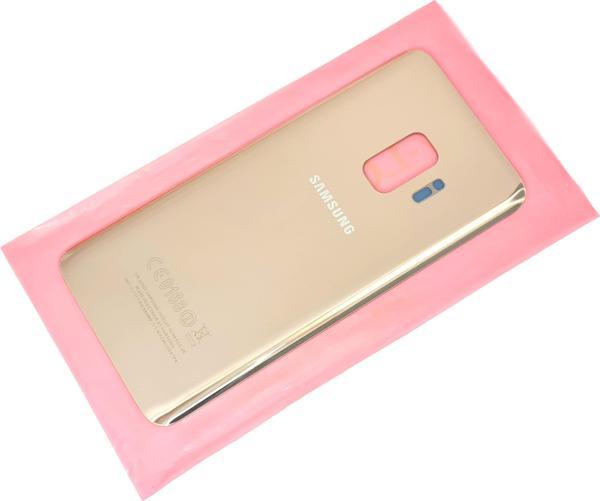 Tkgz Samsung Galaxy S9 Arka Pil Batarya Kapağı (CAM) GOLD - Image 1