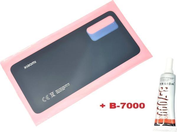 Tkgz Xiaomi 12 Lite  Arka Pil Batarya Kapağı (CAM+B-7000) SİYAH - Image 1