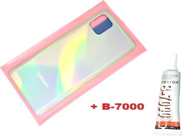 Tkgz Samsung Galaxy NOTE 10 LİTE Arka Pil Batarya Kapağı (CAM+B-7000) GRİ - Image 1