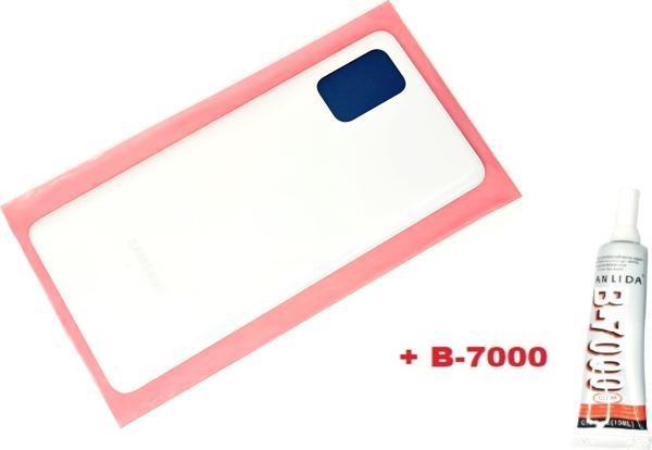 Tkgz Samsung Galaxy A71 A715 Arka Pil kapağı (B-7000) BEYAZ - Image 1
