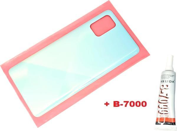 Tkgz Samsung Galaxy A71 A715 Arka Pil kapağı (B-7000) MAVİ - Image 1