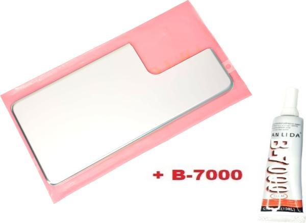 Tkgz Samsung Galaxy S21 UTRA Arka Pil Batarya Kapağı (CAM+B-7000) GRİ - Image 1