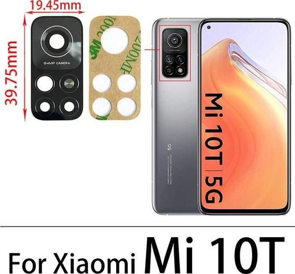 Tkgz Xiaomi Mİ 10T Arka Kamera Camı Lens Yapışkanlı - Image 1