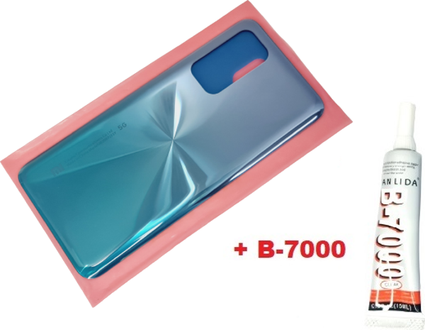 Tkgz Xiaomi Mi 10T Mİ 10T Pro Arka Pil Batarya Kapağı (CAM+B-7000) MAVİ - Image 1