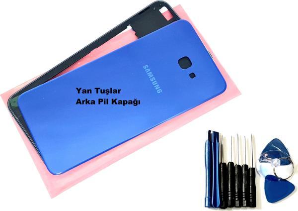 Tkgz Samsung Galaxy J4 Plus FULL ORJ KASA Arka Pil Batarya Kapağı (TAMİR SETİ) MAVİ - Image 1