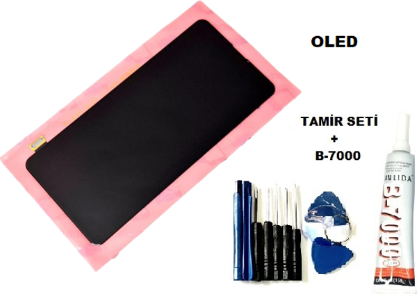 Tkgz Xiaomi Mİ 9T Lcd Ekran Dokunmatik OLED (B-7000+Tamir Seti) - Image 1