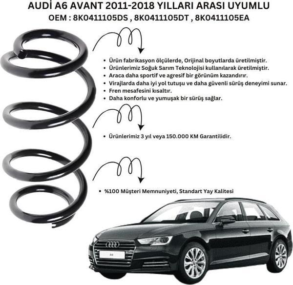 2 Adet Standart Yay ST102003F – Audi A6 Avant (2011-2018) Ön Helezon Yay Takımı - Image 1