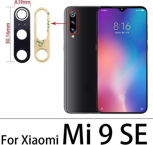 Tkgz Xiaomi Mİ9 SE Arka Kamera Camı Lens Yapışkanlı - Image 1