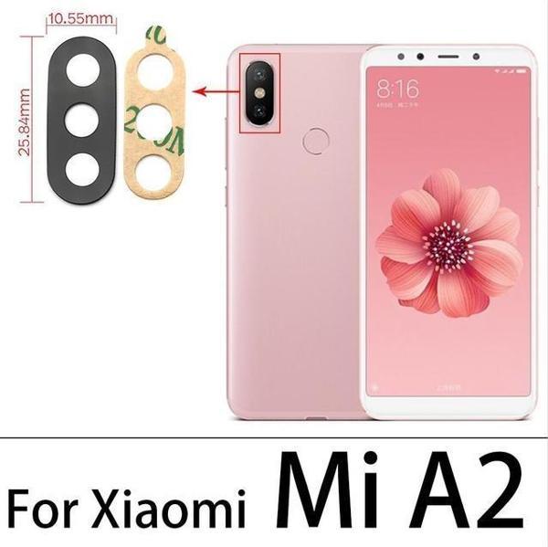 Tkgz Xiaomi MİA2 Arka Kamera Camı Lens Yapışkanlı - Image 1
