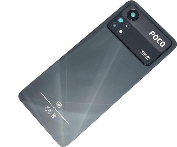 Tkgz Xiaomi Poco X4 PRO Arka Pil Kapağı (Full Lensli) SİYAH - Image 1