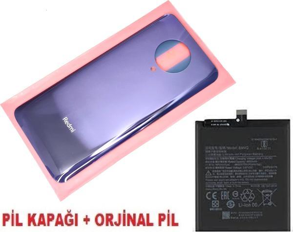 Tkgz Xiaomi POCO F2 PRO Arka Kapak Batarya Pil Kapağı + PİL (CAM) MOR - Image 1