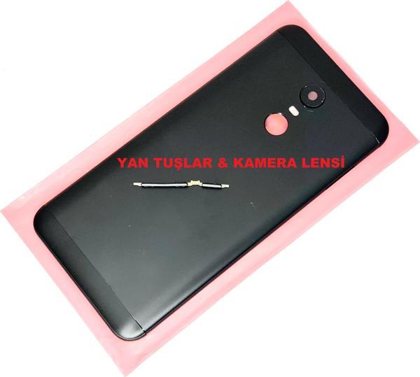 Tkgz Xiaomi Redmi 5 Plus Kasa Arka Pil Batarya Kapağı (YAN TUŞLAR) SİYAH - Image 1