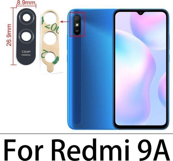Tkgz Xiaomi REDMİ 9A-9C Arka Kamera Camı Lens Yapışkanlı - Image 1