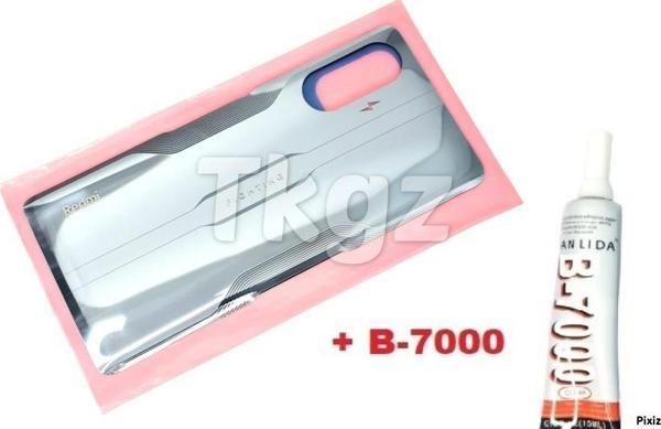 Tkgz Xiaomi Redmi K40 Gaming Arka Pil Batarya Kapağı (CAM+B-7000) GRİ - Image 1