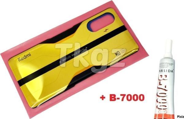 Tkgz Xiaomi Redmi K40 Gaming Arka Pil Batarya Kapağı (CAM+B-7000) SARI - Image 1