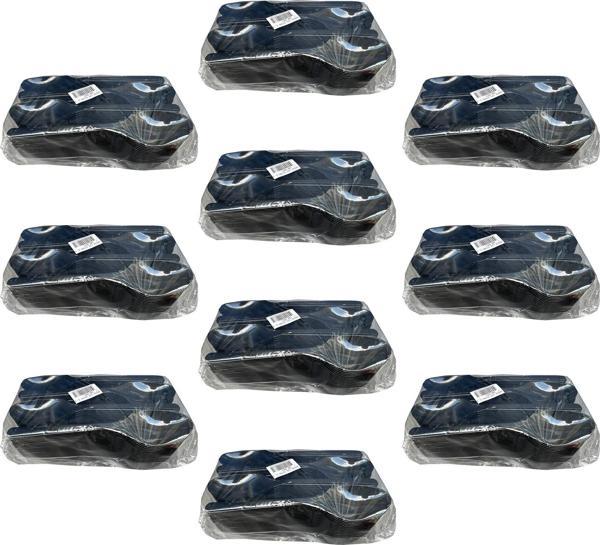 Plastik Siyah Kaşık - Parti Davet Piknik Çorba Yemek Kaşığı - 18 Cm. - 100'lü 10 Paket - Image 1