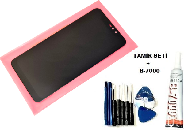 Tkgz Xiaomi Redmi NOTE 6 PRO Lcd Ekran Dokunmatik ORJİNAL (B-7000+Tamir Seti) - Image 1