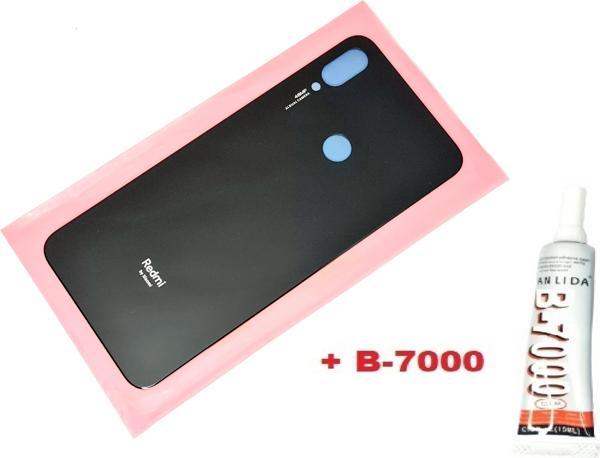 Tkgz Xiaomi Redmi Note 7 Arka Pil Batarya Kapağı (CAM+B-7000) SİYAH - Image 1