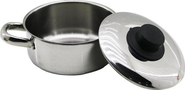 14CM   METAL KAPAK   MİNİ  ÇELİK TENCERE (5060) - Image 1