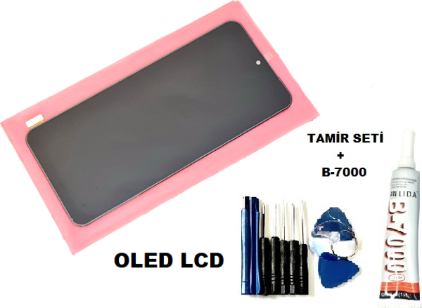 Tkgz Xiaomi Redmi Note 10 (4G) Lcd Ekran Dokunmatik OLED (B-7000+Tamir Seti) - Image 1