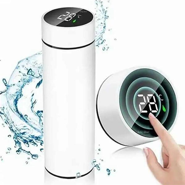Sedef Silver Kapağı Dereceli 450 Ml Çelik Termos - Ofis, Kamp, Öğrenci, Küçük Termos Bardak - Image 1