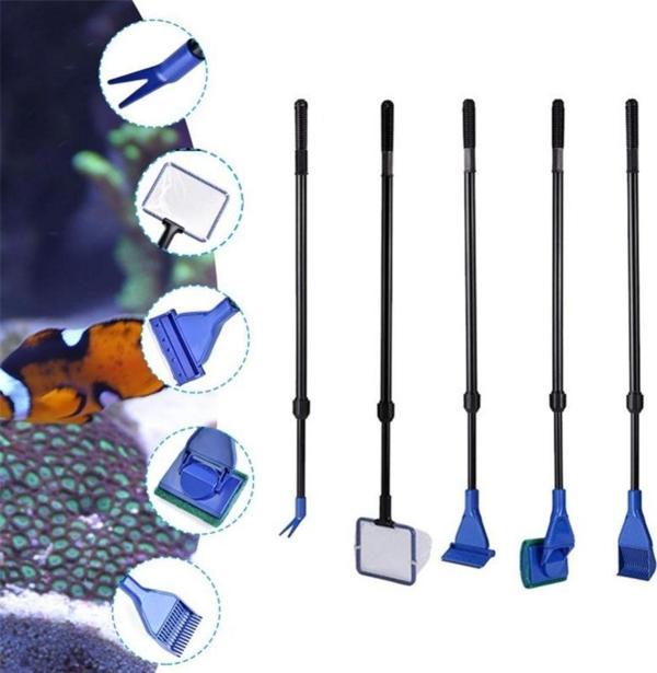 5 in 1 Akvaryum Tankı Temizleme Seti Akvaryum Balığı Bakım Seti (5060) - Image 1