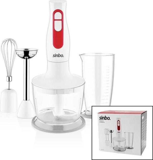 TURBO EL BLENDER SETİ DOĞRAYICI- MİKSER- BLENDER 2 KADEME HIZ 600ML HAZNE - 700ML ÖLÇÜ KABI SHB-3100S (5060) - Image 1
