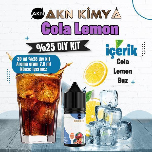 Cola Lemon Yoğun Dıy Kit Cola Lemon Buz Gıda Aroması %25 Oranda Aroma İçerir (Hazır Değildir ) - Image 1