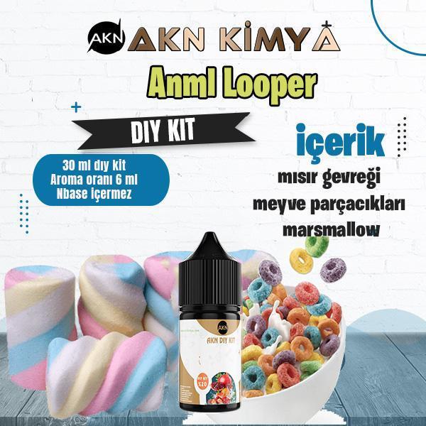 Anml Looper Dıy Kit Meyveli Mısır Gevreği Gıda Aroması %20 Oranda Aroma İçerir (Hazır Değildir ) - Image 1