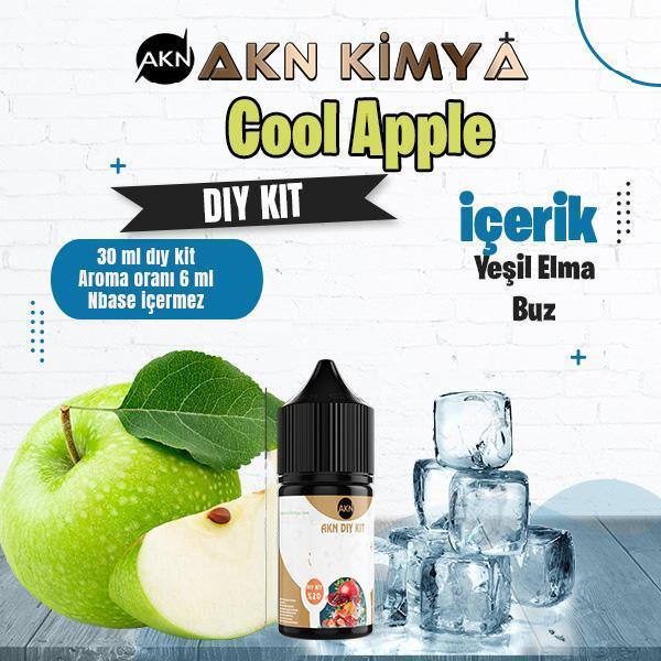 Cool Apple Dıy Kit Yeşil Elma Buz Gıda Aroması %20 Oranda Aroma İçerir (Hazır Değildir ) - Image 1