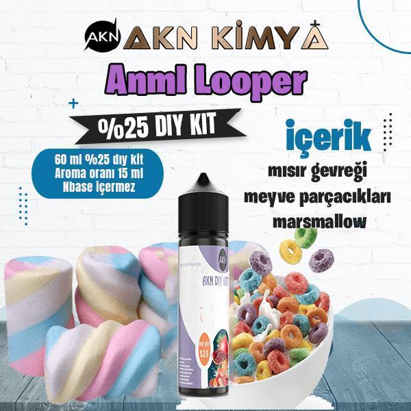 Anml Looper Yoğun Dıy Kit Meyveli Mısır Gevreği Gıda Aroması %25 Oranda Aroma İçerir (Hazır Değildir ) - Image 1