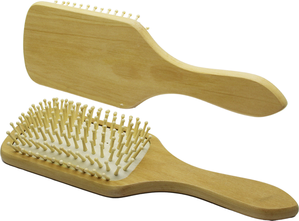 AHŞAP BAMBU GENİŞ BAYAN SAÇ FIRÇASI - TARAK (5060) - Image 1