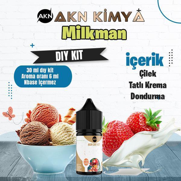 One Hit Wonder Milkman Dıy Kit Çilek Krema Gıda Aroması %20 Oranda Aroma İçerir (Hazır Değildir ) - Image 1