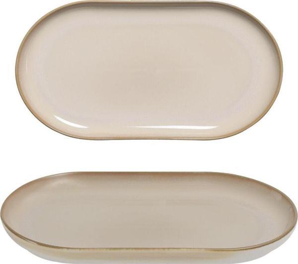 Güral Porselen Bilbao 2 Adet 25x15 Cm Kayık Tabak Agate 969 - Image 1