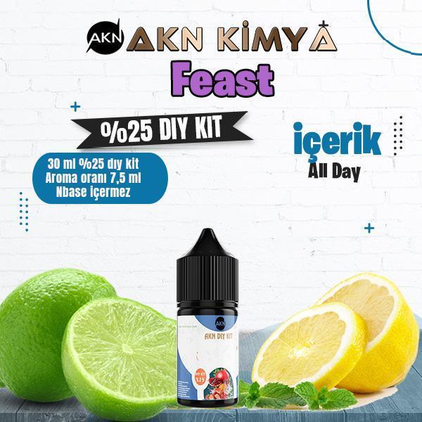 Feast Yoğun Dıy Kit All Day Gıda Aroması %25 Oranda Aroma İçerir (Hazır Değildir ) - Image 1