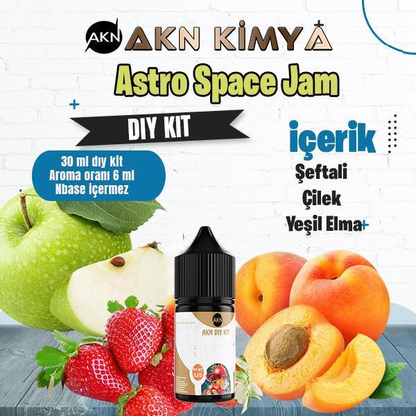Astro Space Jam Dıy Kit Yeşil Elma Şeftali Gıda Aroması %20 Oranda Aroma İçerir (Hazır Değildir ) - Image 1