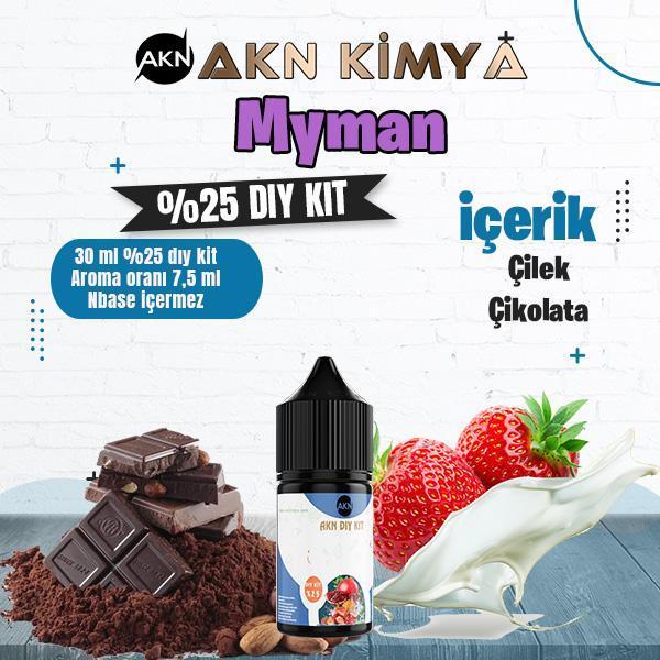 One Hit Wonder Myman Yoğun Dıy Kit Çilek Çikolata Gıda Aroması %25 Oranda Aroma İçerir (Hazır Değildir ) - Image 1
