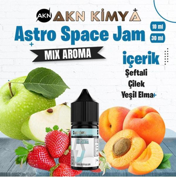 Astro Space Jam Mix Aroma Yeşil Elma Şeftali Gıda Aroması 10 ml - Image 1