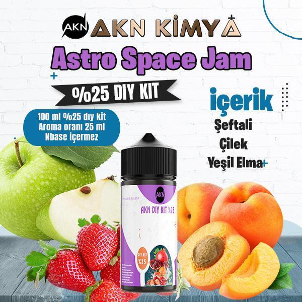 Astro Space Jam Yoğun Dıy Kit Yeşil Elma Şeftali Gıda Aroması %25 Oranda Aroma İçerir (Hazır Değildir ) - Image 1