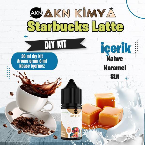 Starbucks Latte Dıy Kit Kahve Karamel Süt Gıda Aroması %20 Oranda Aroma İçerir (Hazır Değildir ) - Image 1