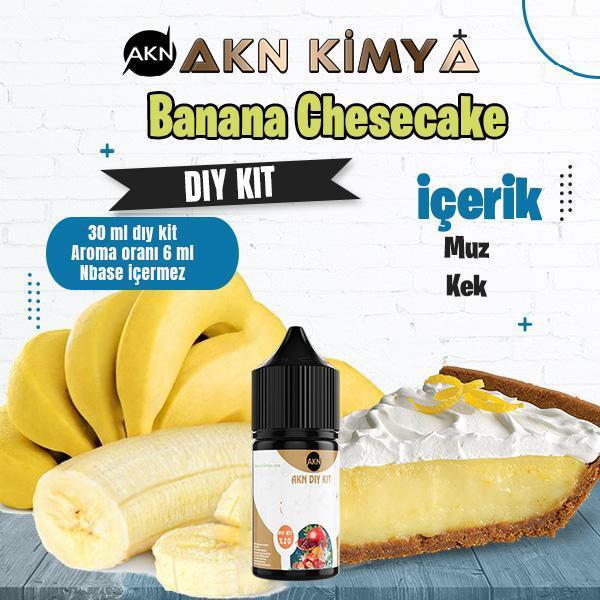 Banana Cheescake Dıy Kit Muz Kek Gıda Aroması %20 Oranda Aroma İçerir (Hazır Değildir ) - Image 1