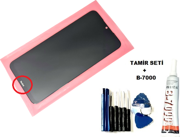 Tkgz Xiaomi Redmi NOTE 8 Lcd Ekran Dokunmatik ORJİNAL (B-7000+Tamir Seti) SİYAH - Image 1