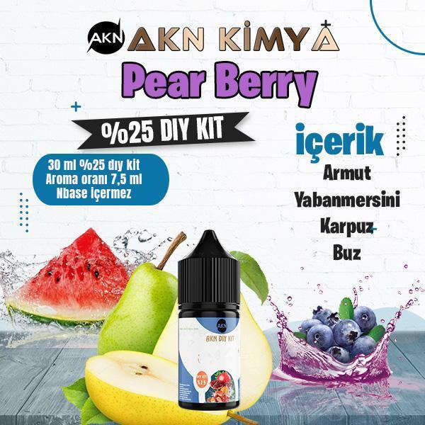 Pear Berry Yoğun Dıy Kit Armut Yabanmersini Karpuz Buz Gıda Aroması %25 Oranda Aroma İçerir (Hazır Değildir ) - Image 1