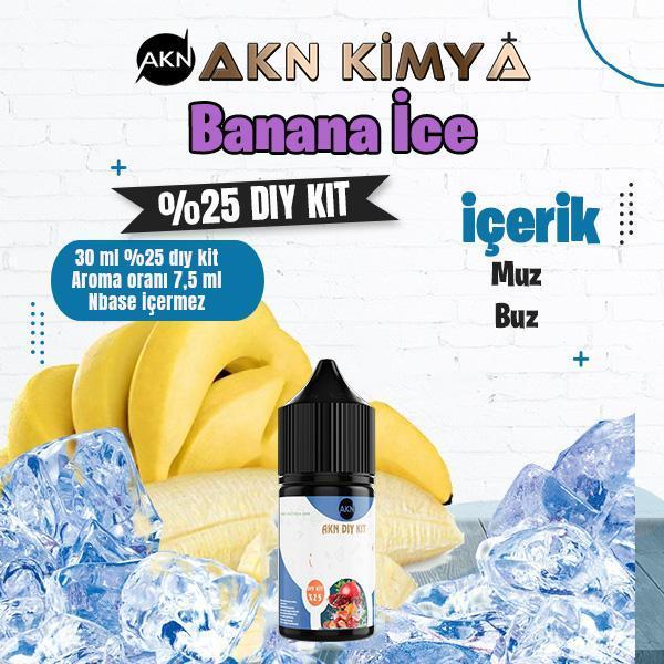 Banana Ice Yoğun Dıy Kit Muz Buz Gıda Aroması %25 Oranda Aroma İçerir (Hazır Değildir ) - Image 1