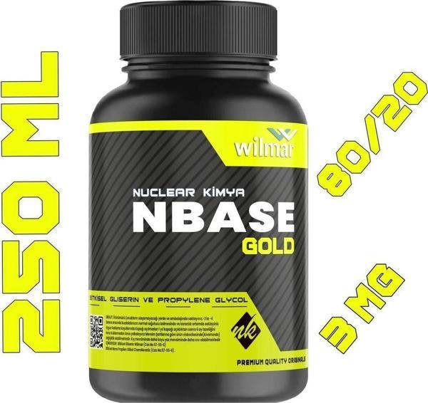 Gold Base 250 ml Vg Pg 80-20 3 Mg/ml Bitkisel Gliserin Base E422 - Image 1