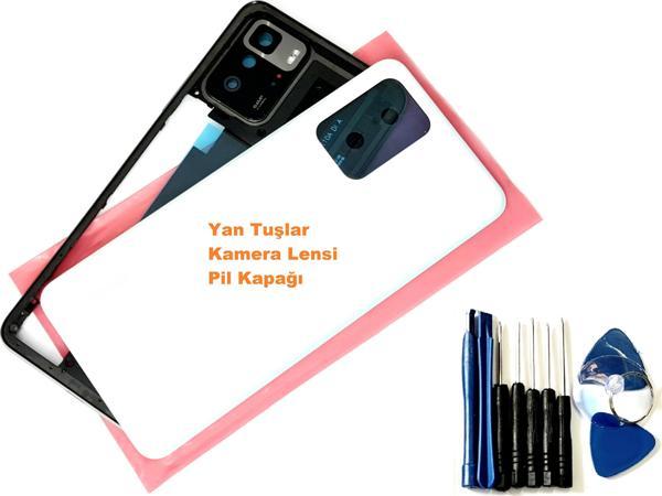 Tkgz Xiaomi Redmi Note 10 Pro (5G) KASA Arka Pil Batarya Kapağı (TAMİR SETİ) BEYAZ - Image 1